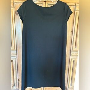 Gap black, cap sleeve, A line dress, great quality poly/rayon/spandex, size S